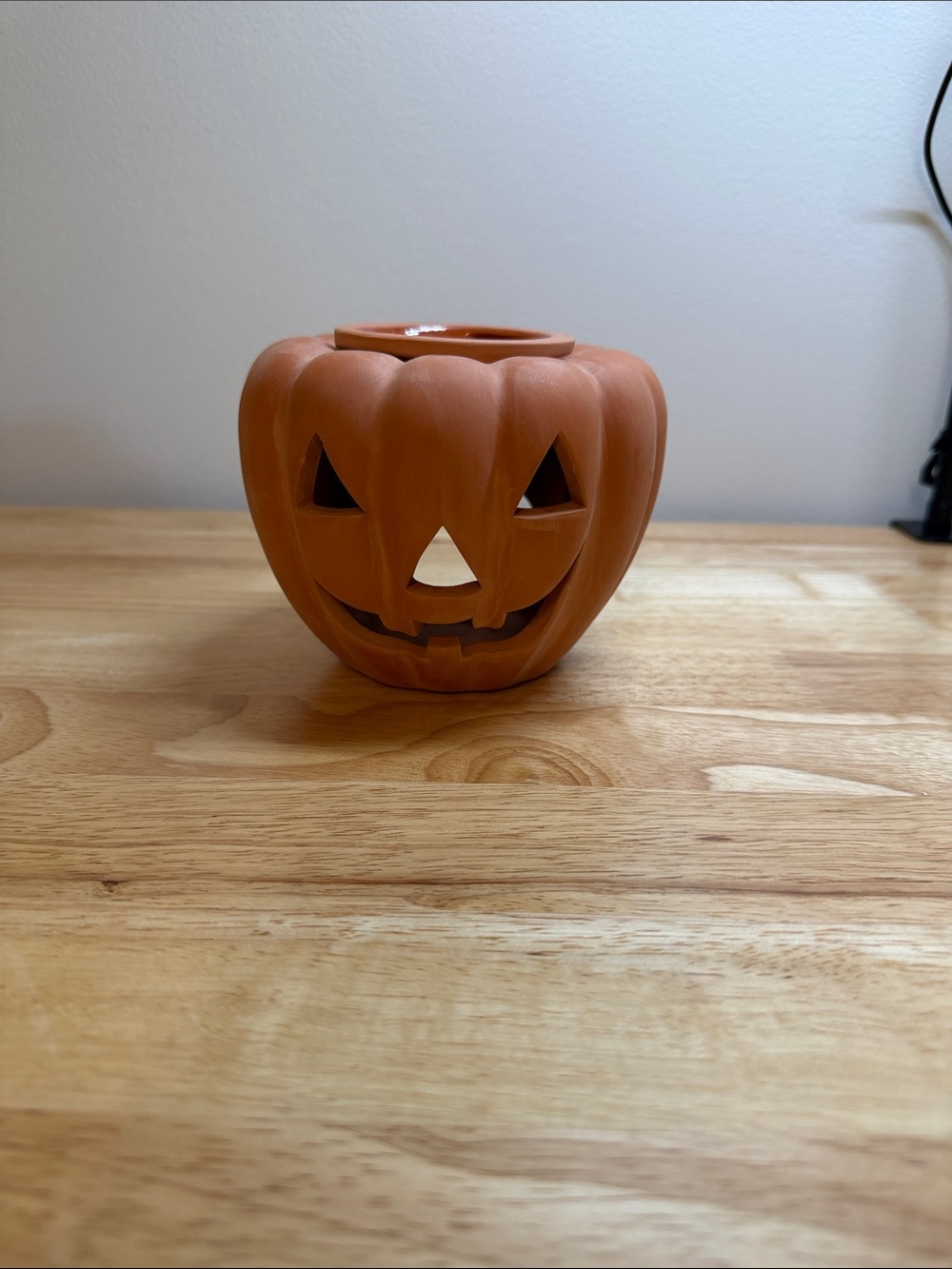 Ceramic Jack-O'-Lantern Candle Scentpot
